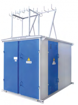 Dead-end outdoor transformer substation power 25-1000 kVA vozduschnye (cable), the introductory disconnect EEO (main switch load BHP), the voltage of 10 (6) kV