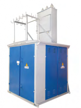 Dead-end outdoor transformer substation power 25-1000 kVA, air (cable), the voltage of 10 (6) kV