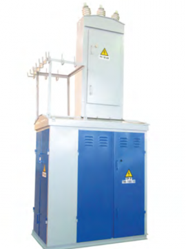 Transformer substations reduced dimensions outdoor power 25-160 kVA, dead-end air, the voltage of 10 (6) kV