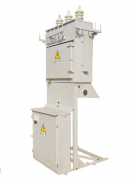 Mast transformer substations, power 25-100 kVA, voltage 10 (6) kV